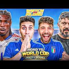 ITALY vs BOSNIA LIVE Watchalong | 1 Game for the World Cup!
