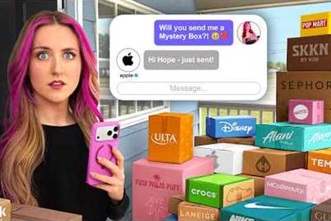 I Asked 100 Brands to Send me a MYSTERY BOX