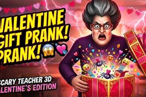 Gift Prank Gone WRONG! | Scary Teacher Valentine’s Edition