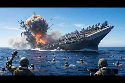 1 Minute Ago! A US Aircraft Carrier Sinks in the Strait of Hormuz. What Happened?