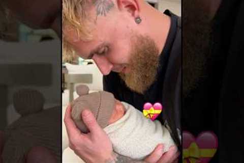 Jake Paul Carry New Born Baby 🥹💕 #jakepaul #viral #funny #boxing #breakingnews