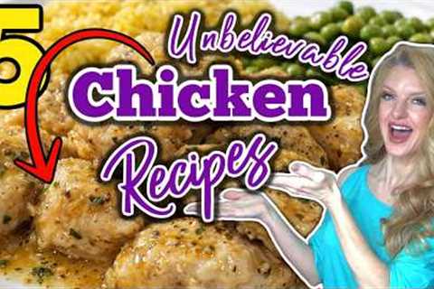 5 Amazing CHICKEN RECIPES you Must TRY! | Easy Weeknight Dinner Ideas!
