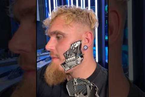 Jake Paul New Robotic Jaw After Joshua Fight 😱 #viral #jakepaul #funny #boxing