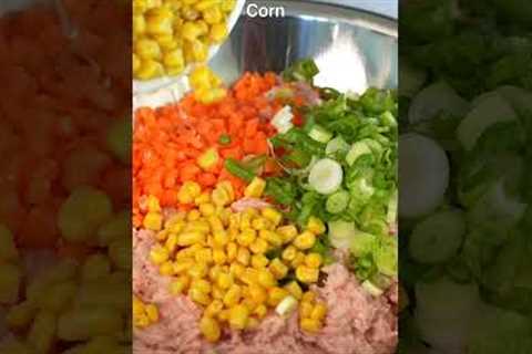 High protein, veggie packed, chicken patties - perfect for meal prep! #recipe