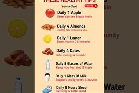 No One Will Tell You These Healthy Daily Habits | Simple Nutrition &amp; Lifestyle Tip..