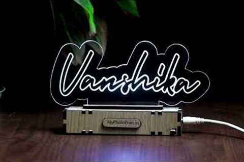 Personalized Name Acrylic 3d Illusion Led Lamp | Couple Name Gifts | Photo Gifts | Photo Gift Ideas