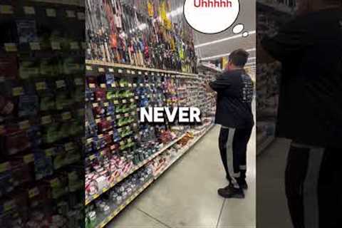 WALMART FISHING CHALLENGE ON A BUDGET😱 #viral #challange #wallmart #fishing