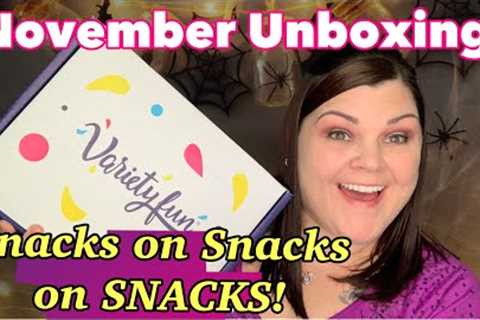 Variety Fun // November Unboxing// Amazing Snack Box +Coupon Code