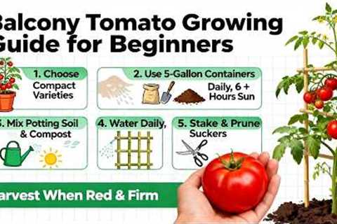 How to Grow Tomatoes in Small Spaces, Tips and Tricks for Balcony for Beginners