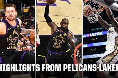 PELICANS-LAKERS WAS A MOVIE 🍿🤩 LeBron, Luka &amp; Zion SHOW OUT in clutch-time takeover | NBA on..