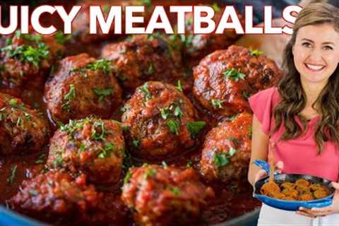 Juicy MEATBALL RECIPE - How to Cook Italian Meatballs