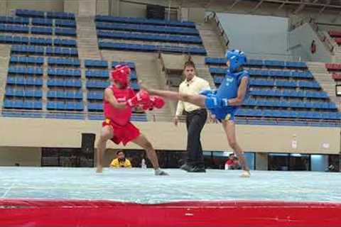 45 kg National wushu fight Manipur Red 🔴  🥊🥊