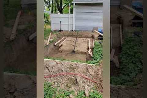 #diy #pool #build #construction #backyard #swimming #justdoit #coolkids #concrete #relaxing #fun