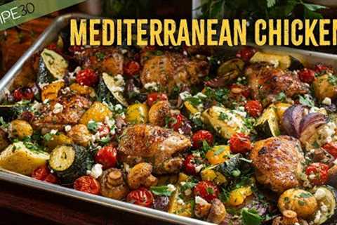 Sheet Pan Chicken Mediterranean Style - Quick & Easy
