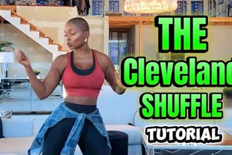 LETS WORKOUT TOGETHER! THE CLEVELAND SHUFFLE LINE DANCE TUTORIAL 