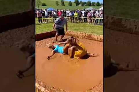 girls fight in mud part 102 #wwe #mma #shorts #viral #trending #sports #news #wrestling