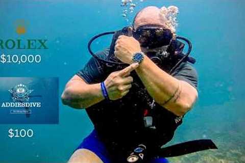 Scuba Diving With a $10,000 Watch — Rolex Submariner vs. Addiesdive.