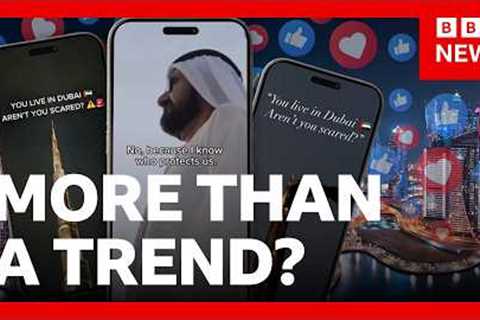 What’s REALLY behind identical posts from Dubai influencers? | BBC News