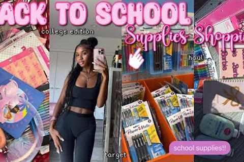 BACK TO SCHOOL SUPPLIES SHOPPING + HAUL 2025