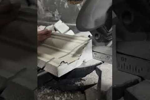 Precision Tile Cutting with Miter Saw | Fast and Accurate Construction Technique