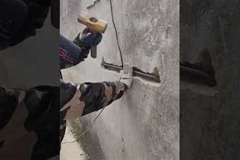 Rural House Repair: Fix Cracked Wall with One Steel Bar | Low Cost Reinforcement