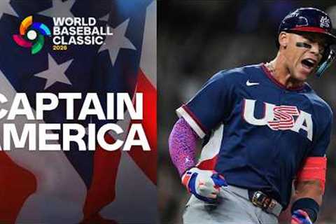 Welcome to the 2026 World Baseball Classic, Aaron Judge! 🇺🇸 (Two-run home run in 1st at-bat!)
