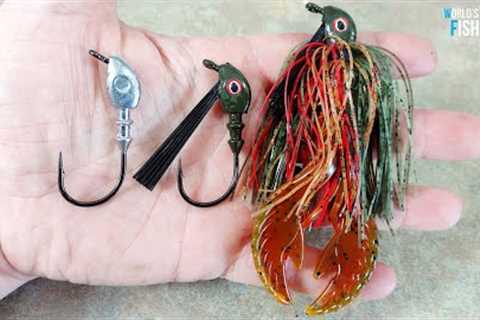Let's Learn LEAD LURE Making: Pouring Lead Jigs, Swimjig Tutorial