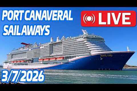 🔴 LIVE: 6 Cruise Ships Sailing Away from Port Canaveral! | 3.7.2026