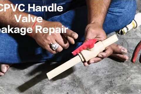 Plumbing water pipeline valve system | CPVC Handle Valve repair 