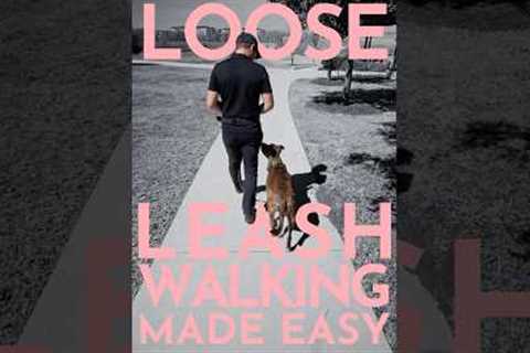 How to teach a dog to walk on a loose leash. (EVEN IF THEY'RE A PULLER) #dogtraining #puppytraining