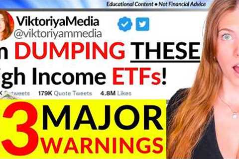 DUMPING THESE High Income ETFs From My Passive Income Portfolio in 2026