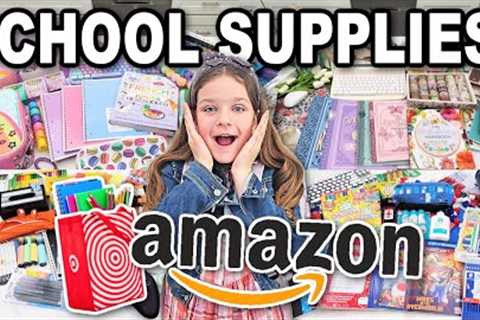 BACK TO SCHOOL SUPPLIES HAUL + BACKPACKS &amp; SHOES FOR 4 KIDS!