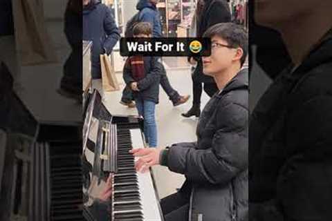 I Noticed His Scarf... SO I PLAYED THIS - Public Piano Performance