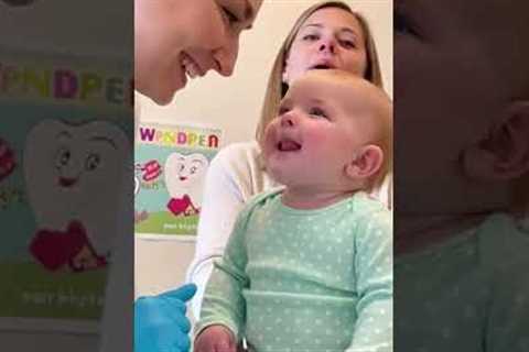 🦷 Baby’s First Dental Check Goes Hilariously Wrong! 😂 #short #family #family #baby