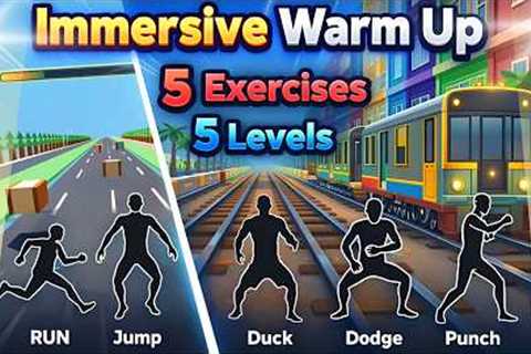 Immersive Interactive Warm-Up | Subway Runner | Full Body Workout