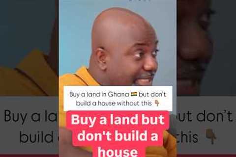 Buy a land but don't build a house