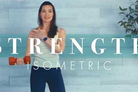 1 Dumbbell Strength Training w/ Isometrics // Functional Exercise for Beginners &amp; Seniors