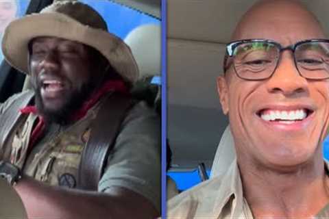 Dwayne 'The Rock' Johnson TROLLS Kevin Hart's Jumanji Crash Out