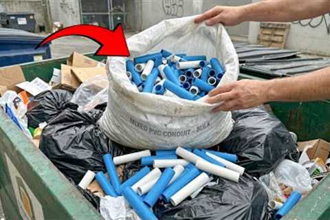 Never throw away pieces of PVC pipe in the trash or you will regret it for the rest of your life.