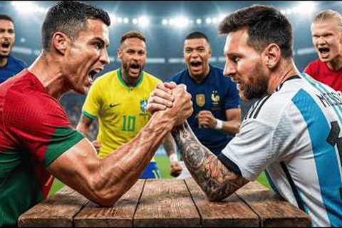 Messi vs Ronaldo Arm Wrestling - From Defeat to Legendary Comeback