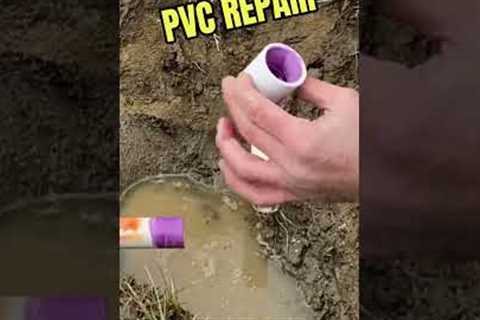 PVC PIPE REPAIR.