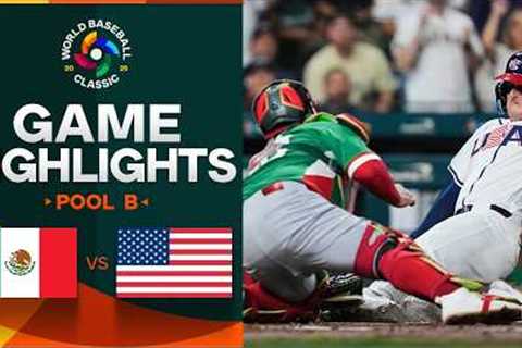 Mexico vs. United States 2026 World Baseball Classic | Game Highlights