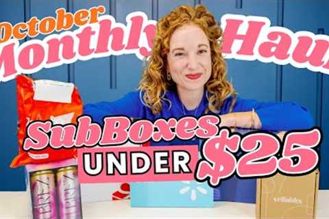 October Monthly Haul | Best Subscription Boxes Under $25 | Affordable Subscription Boxes
