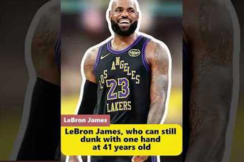 LeBron James, who can still dunk with one hand at 41 years old#nba #basketball #foryou #shorts #fyp