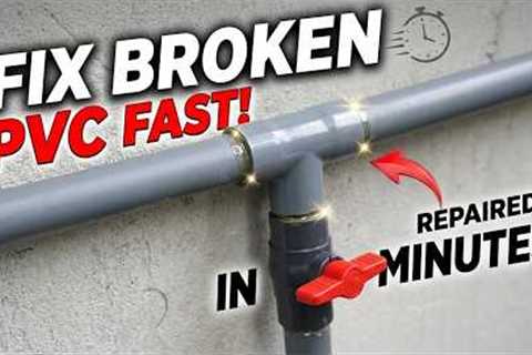 No Plumber Needed Easy Fix for a Broken PVC Pipe Valve