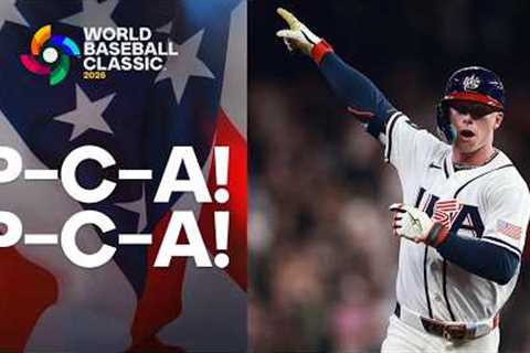 Pete Crow-Armstrong clubs a three-run home run and makes things interesting for Team USA 👀