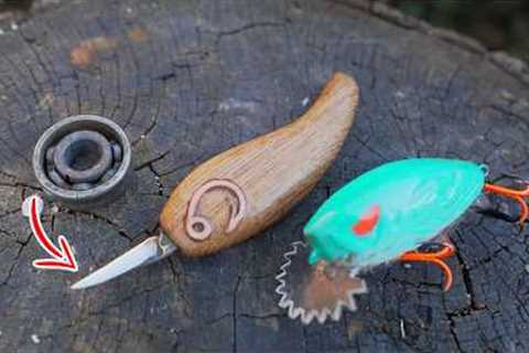 Make This Lure Carving Tool! Bearing Knife for Handmade Fishing Lures🔪