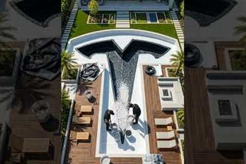 Building a Tesla-Shaped Pool in My Backyard | Architecture Concept