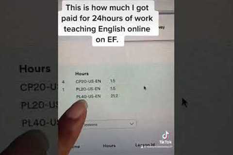 How much I got paid for one week of Teaching English online