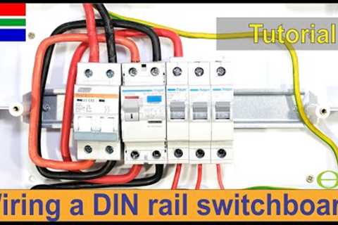 How to wire a single phase DIN rail distribution board - practical demonstration (South Africa)
